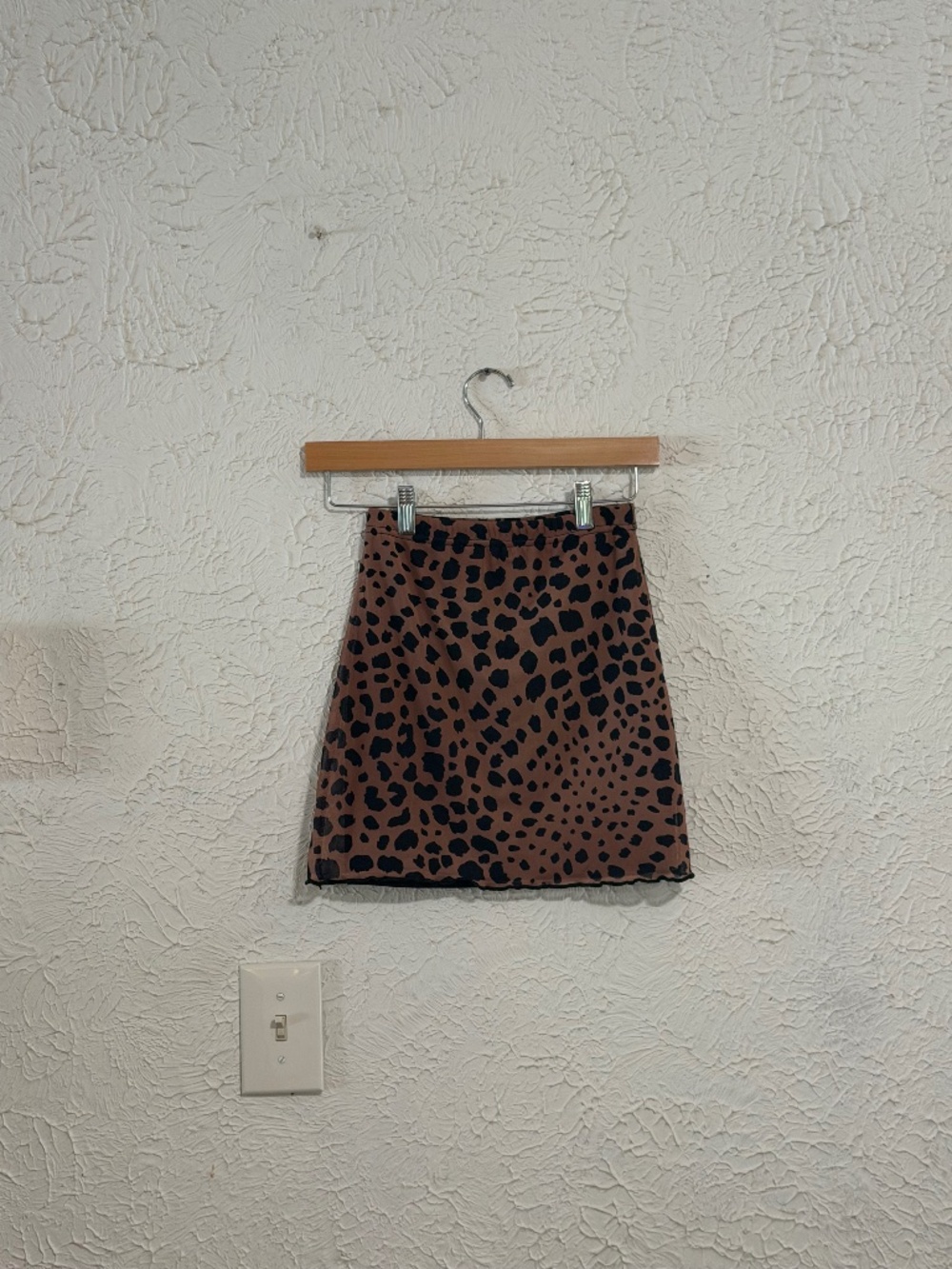 NWT Nasty Gal Cheetah Leopard Print Mini Skirt Size US 2
